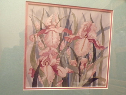 Artist Vicki Vormehr Flower Print: 17" x 20.5" Framed and Matted