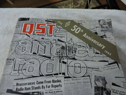 QST AMATEUR RADIO MAGAZINE  JULY 1964  50TH ANNIVERSARY