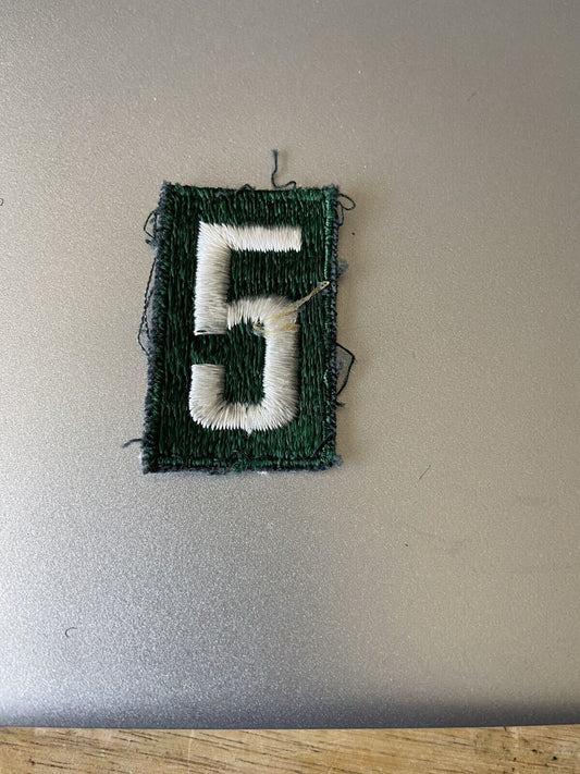 Official Girlscout Uniform Unit Number (5)  Patch
