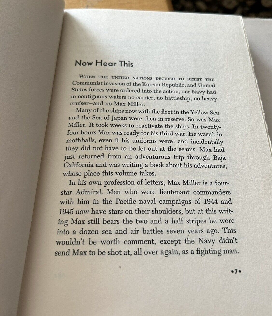 I'M SURE WE'VE MET BEFORE--THE NAVY IN KOREA 1951 MAX MILLER