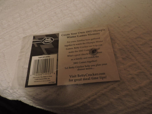 Betty Crocker Collectable Pin: 2002 Olympic Games Collectable