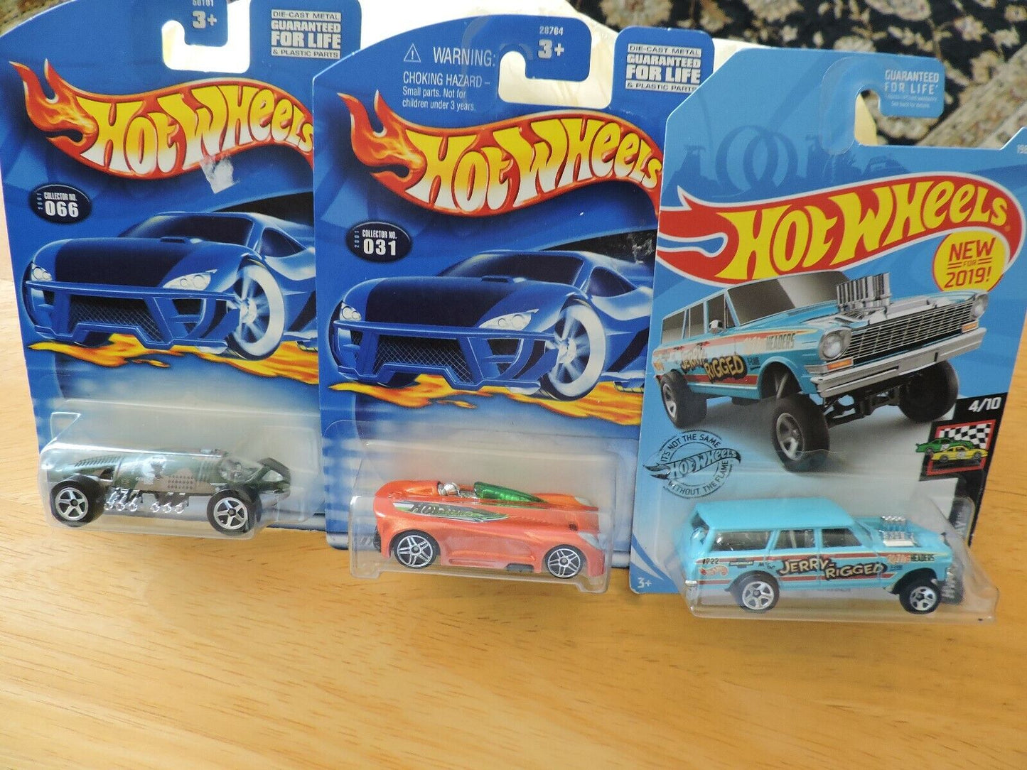 HOT WHEELS--SET OF 3--# 031, 066,  & 2019 '64 NOVA WAGON GASSER