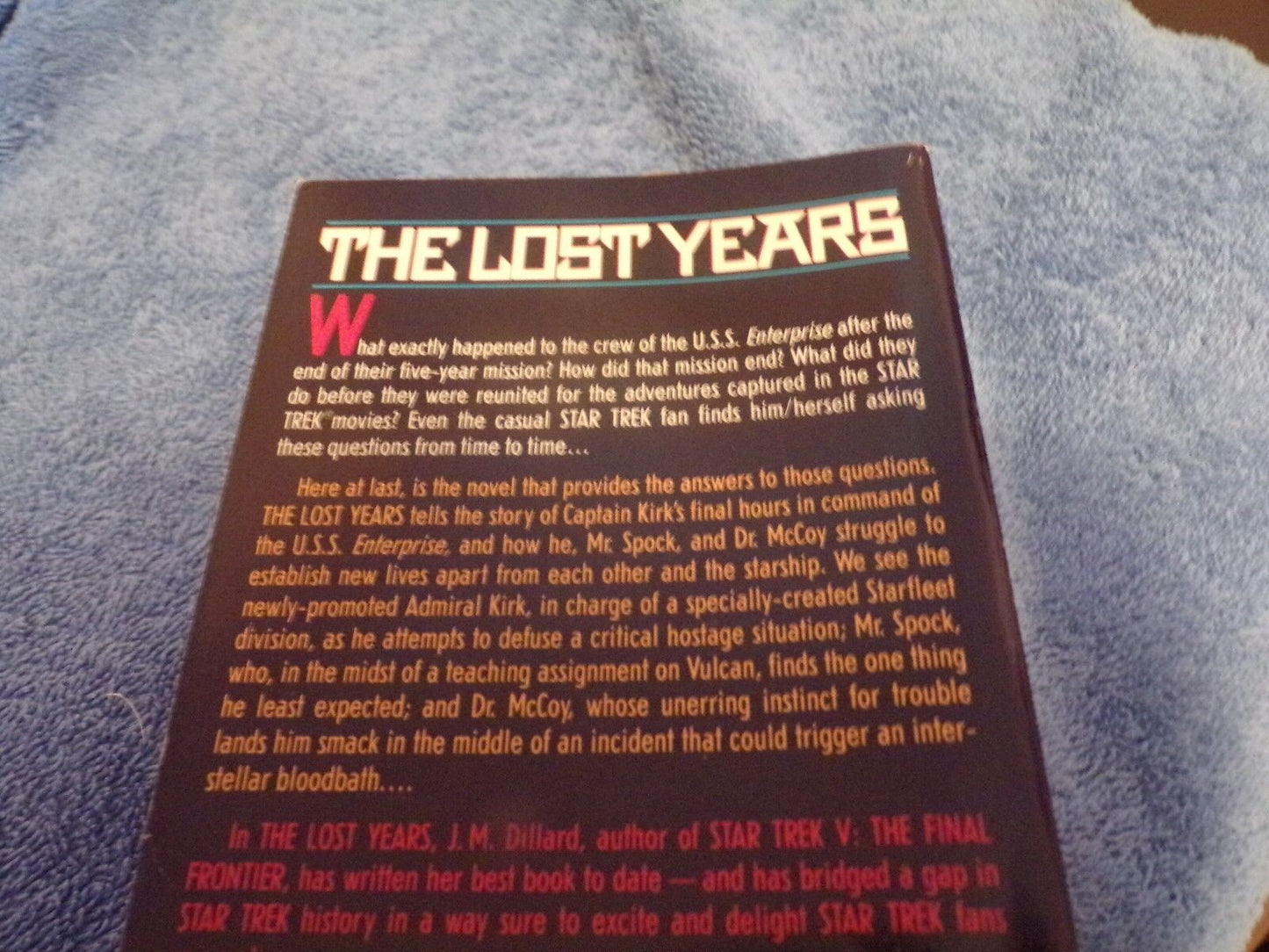 Star Trek: The Lost Years by J. M. Dillard (1989)