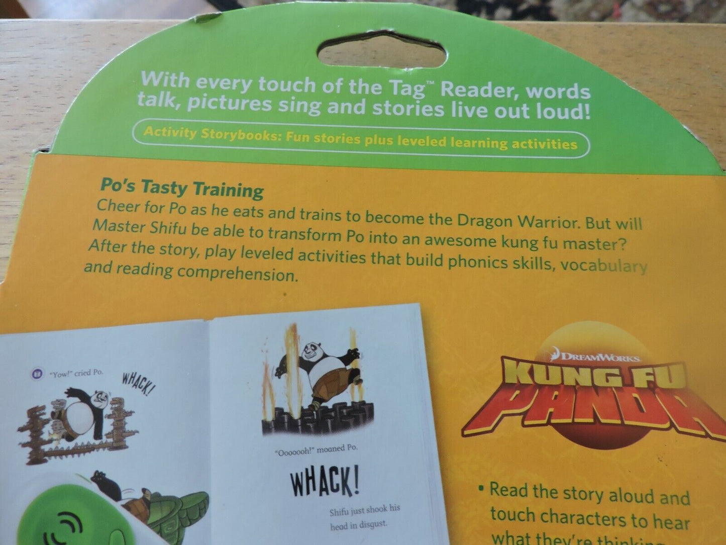 LEAP FROG NEW ACTIVITY STORY BOOK: PO'S TASTY TRAINING (KUNG FU PANDA)