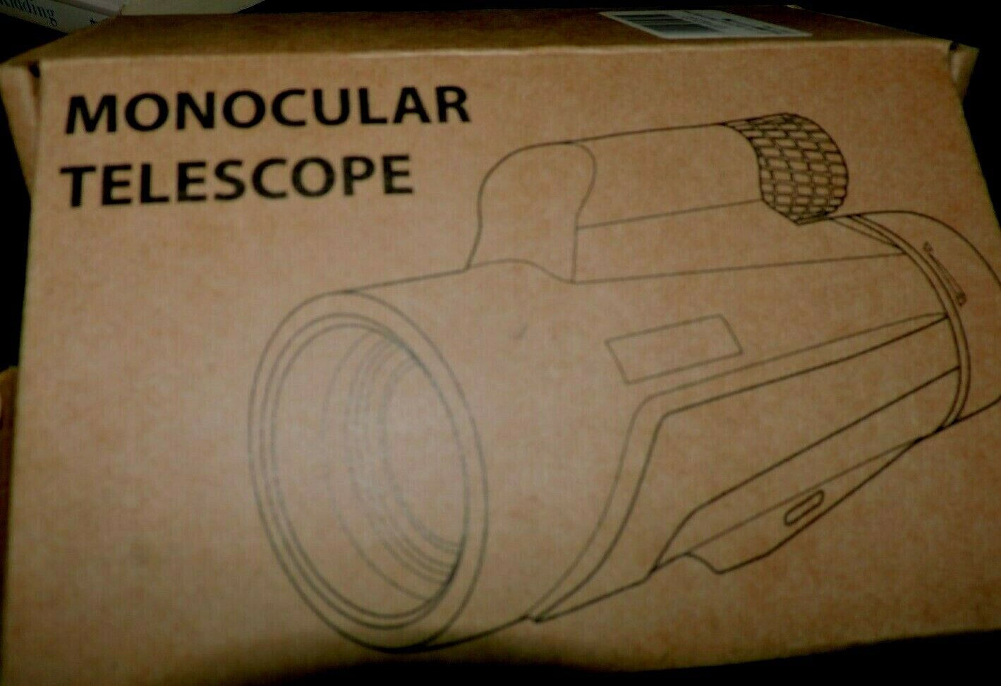 MONOCULAR TELESCOPE--NEW--WITH  QUICK START GUIDE, BAG, STRAP, AND CLEANING CLOT