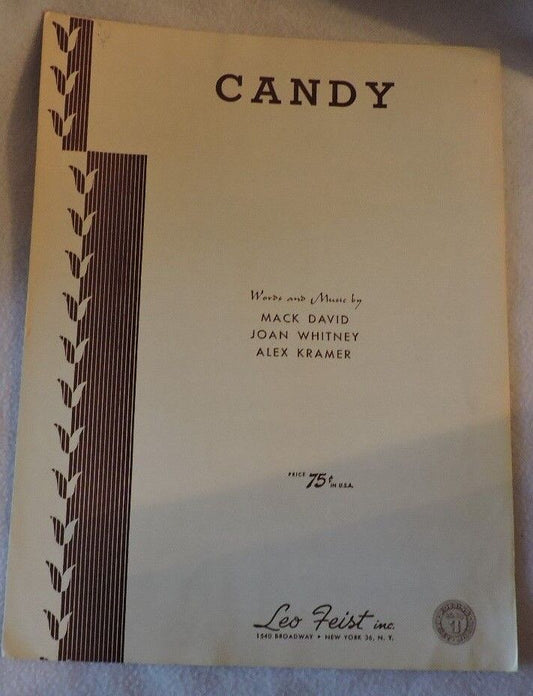 Candy Sheet Music for Voice and Piano Published 1944