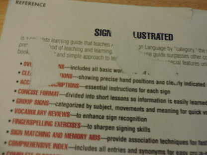 SIGNING ILLUSTRATED THE COMPLETE LEARNING GUIDE (OVER 1350 SIGNS)