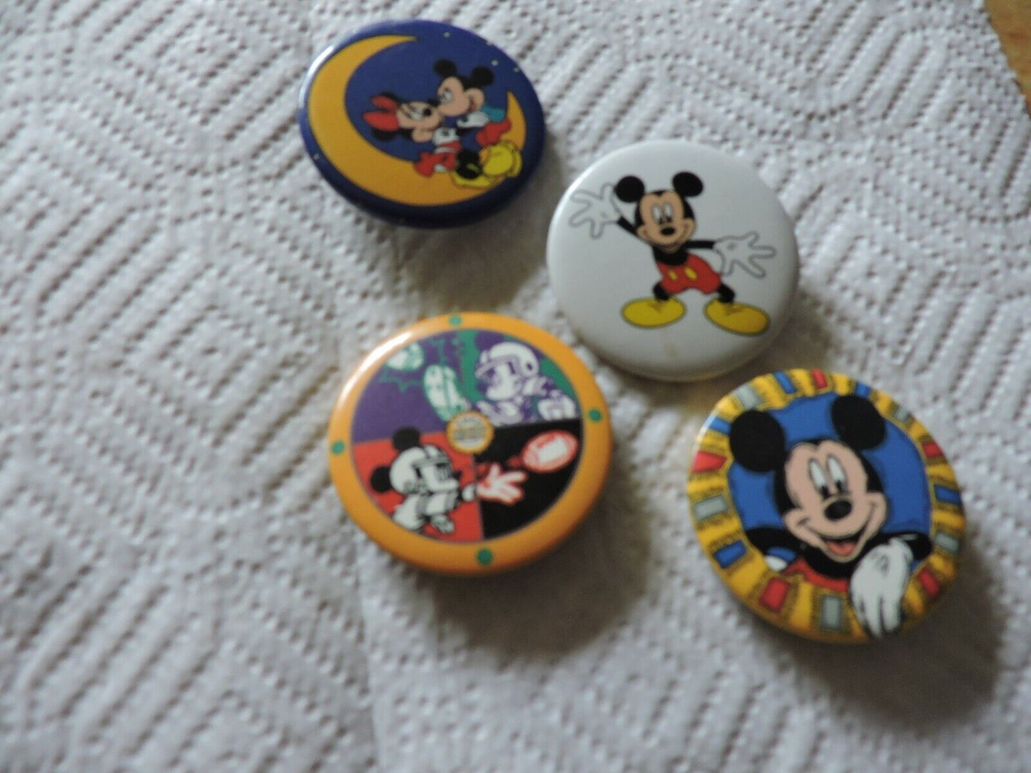 SET OF FOUR MICKEY MOUSE  1.75 INCH PIN