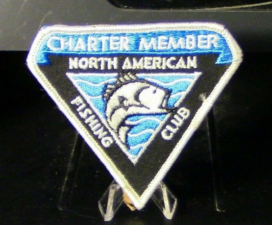 North American Fishing Club:   3 1/2" Charter Member Patch