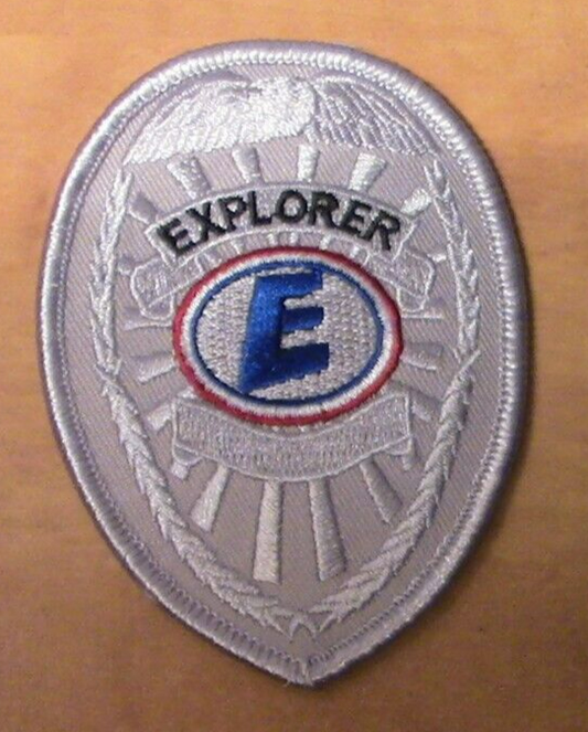 BSA: SILVER EXPLORER BREAST BADGE PATCH
