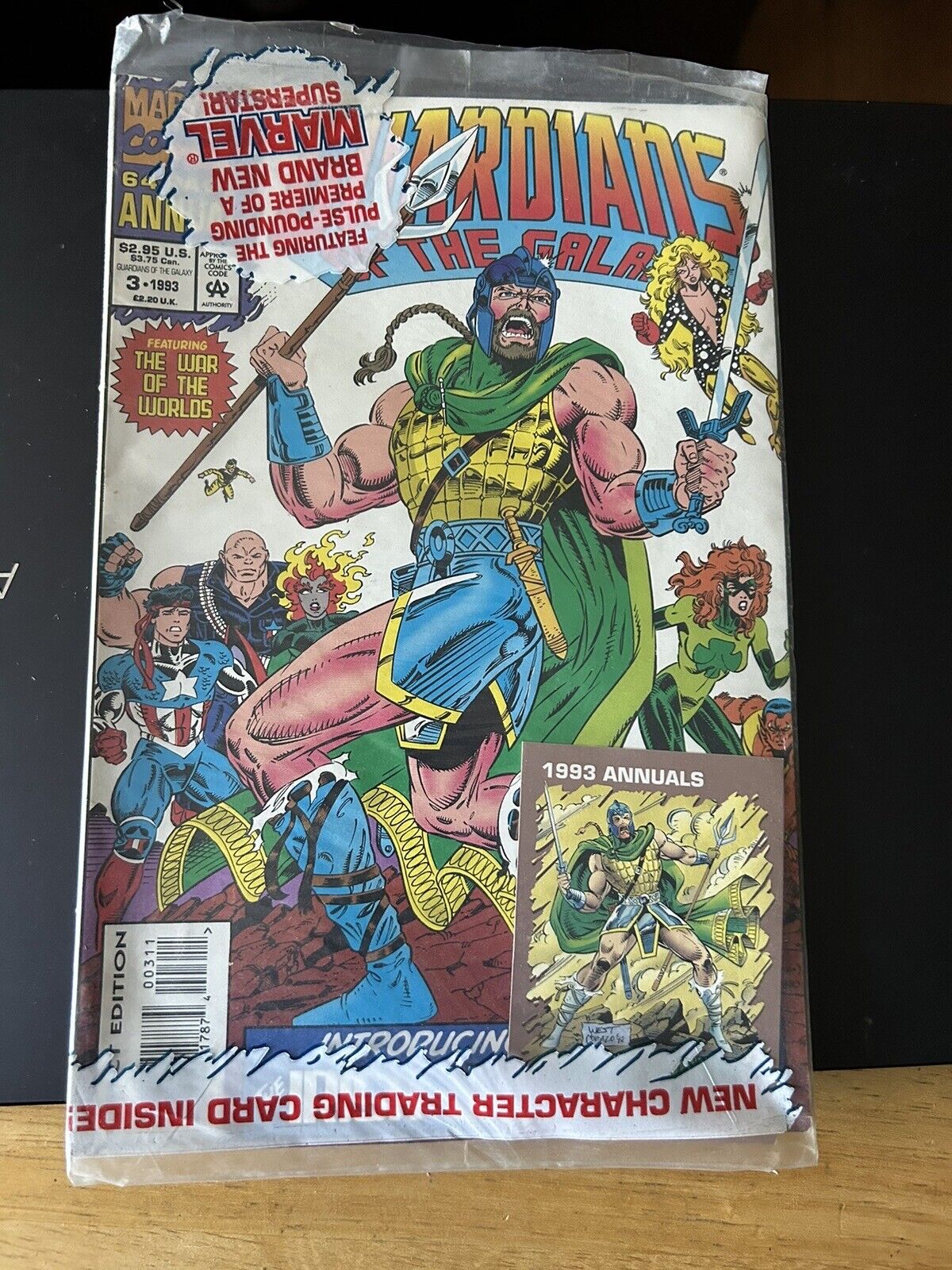 Marvel Comics:  Guardians of the Galaxy, The War of the Worlds Plus trading Card
