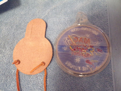 Cub Scout "Soaring Into The Future" Mac @ Mahoney Patch + Leather Bead Holder