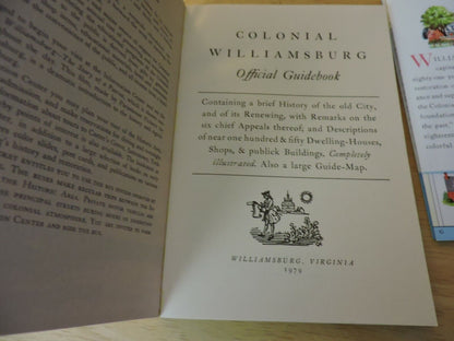 OFFICIAL GUIDEBOOK & MAP COLONIAL WILLAMSBURG 1979