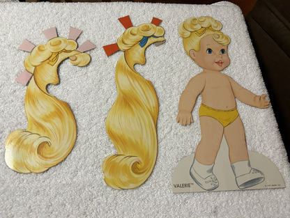 WHITMAN VALERIE WITH GROWIN' PRETTY HAIR PAPER DOLL 1971