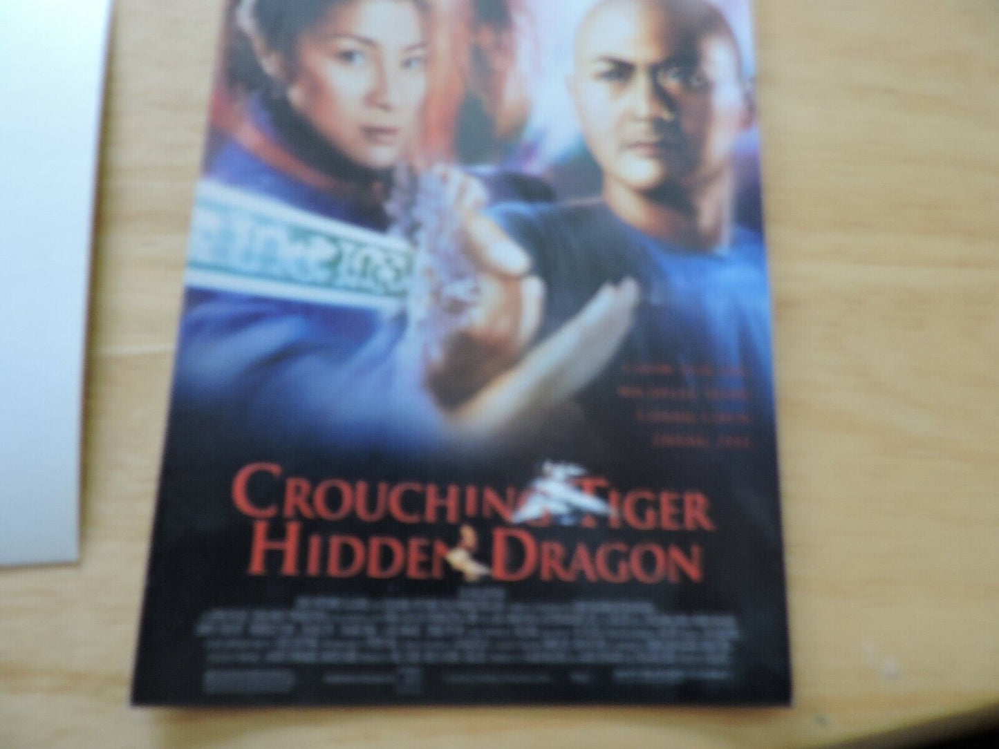 CROUCHING TIGER HIDDEN DRAGON--FILM  ADVERTISEMENT POST CARD