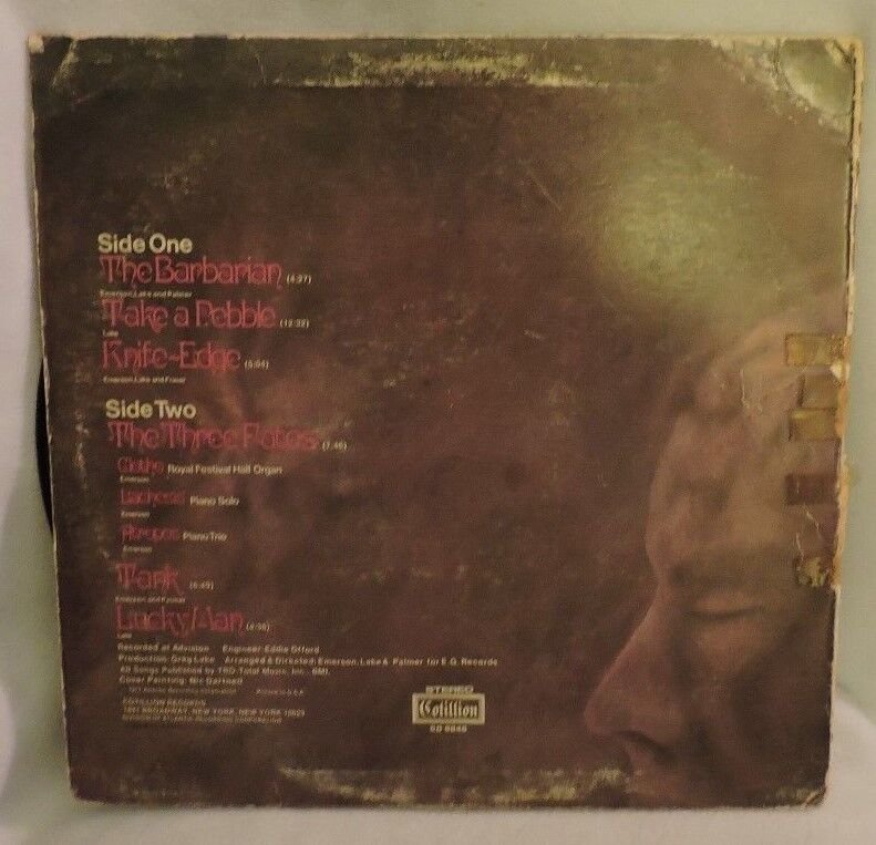 Emerson, Lake & Palmer by Emerson, Lake & Palmer Vinyl Album 33 1/3 RPM