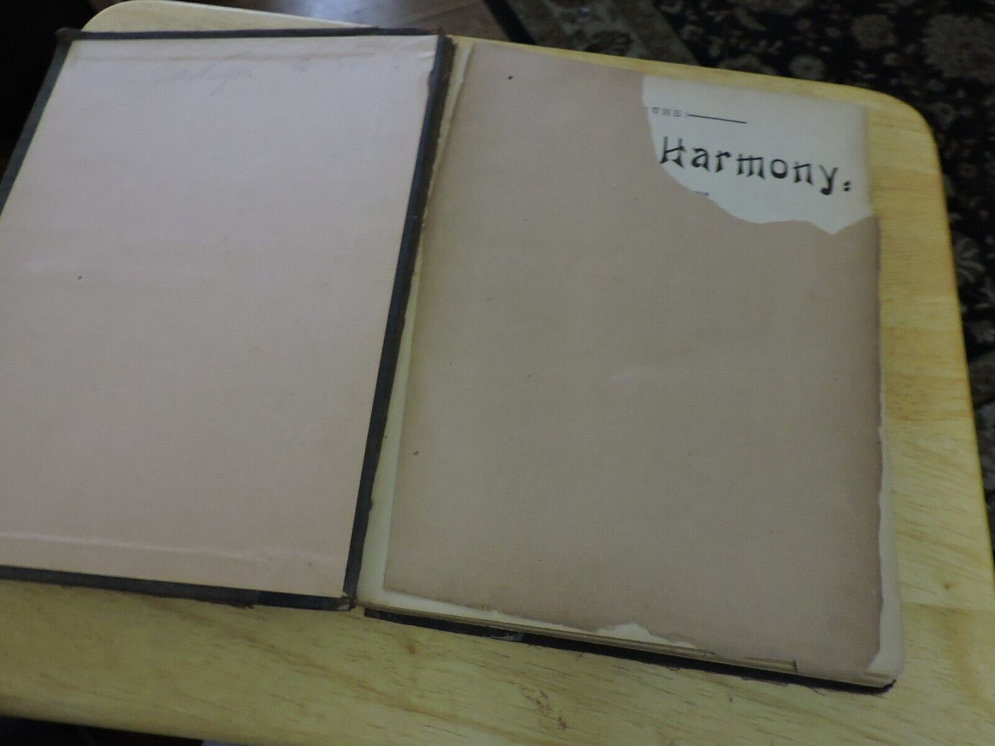 SAINTS HARMONY: A COLLECTION OF HYMNS AND SPIRITUAL SONGS  1889