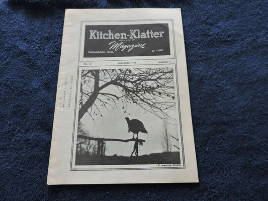 Kitchen-Klatter Magazine Shenandoah Iowa  November 1970