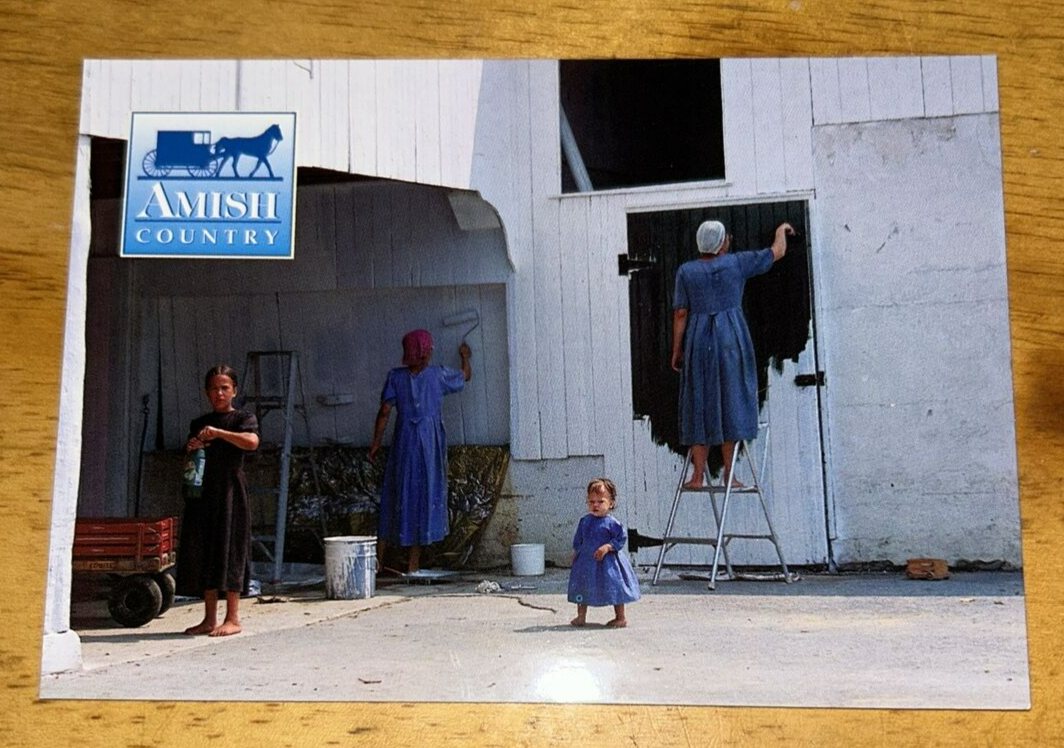 Postcard Unposted: Greetings From the Amish Country Pennsylvania: Working Farm