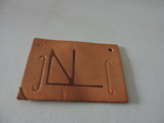 Camp Naish Leather Handmade Belt Cover  3.75 X 2.5 Inches