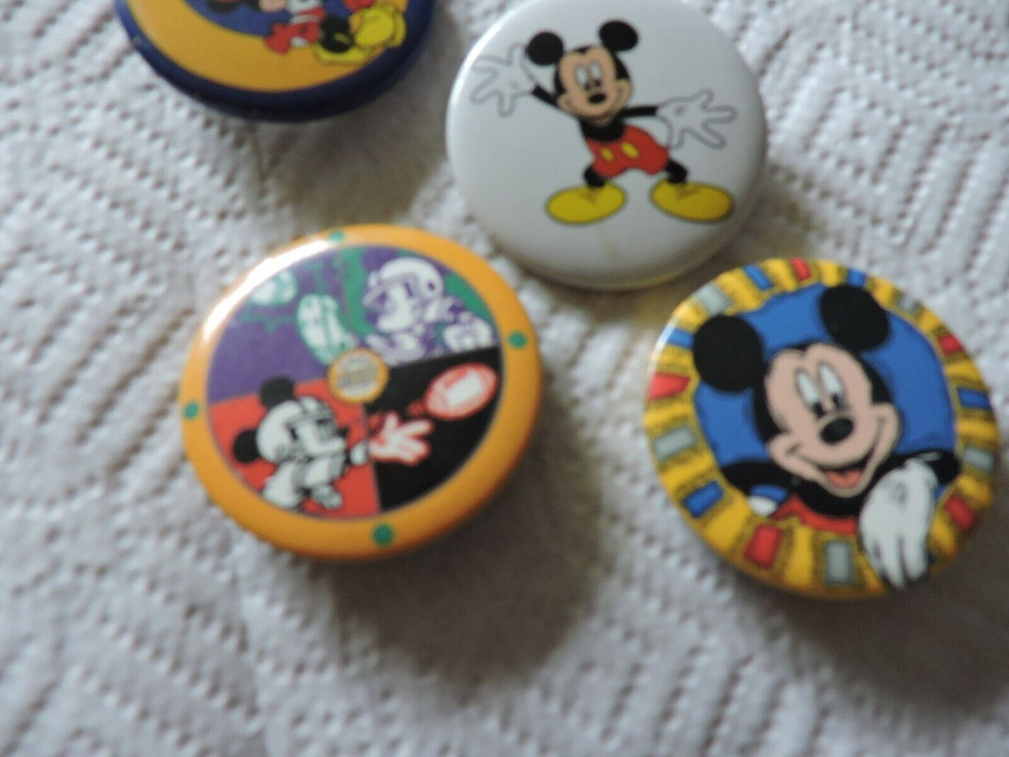 SET OF FOUR MICKEY MOUSE  1.75 INCH PIN