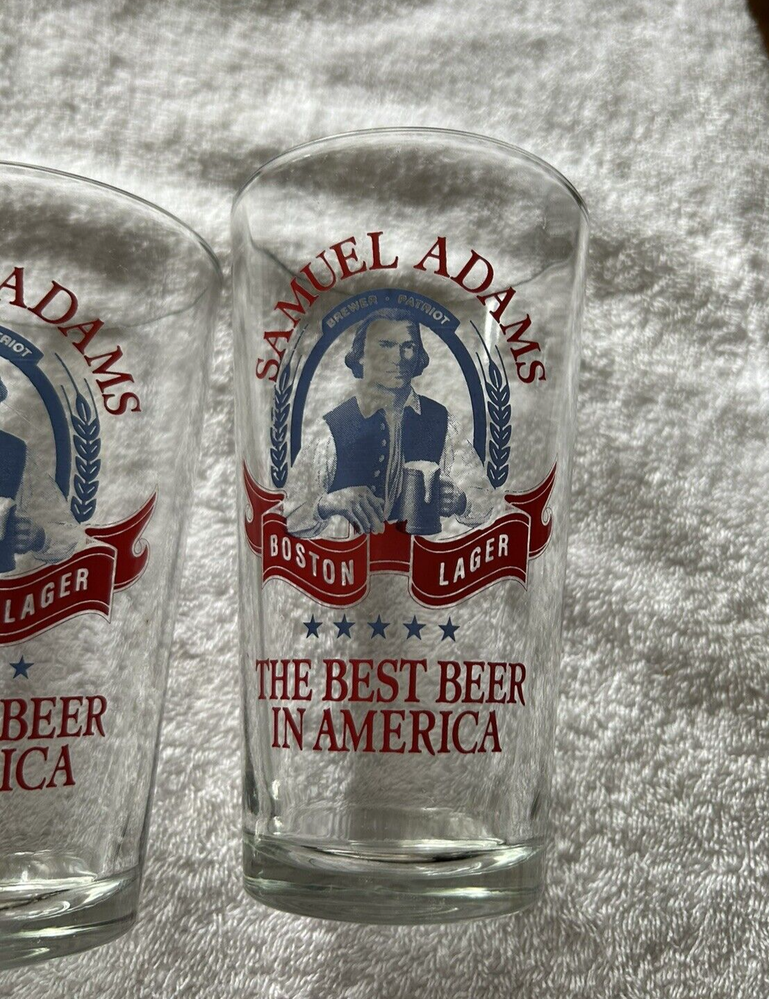 SAMUAL ADAMS BOSTON LAGER GLASSES--SET OF 4