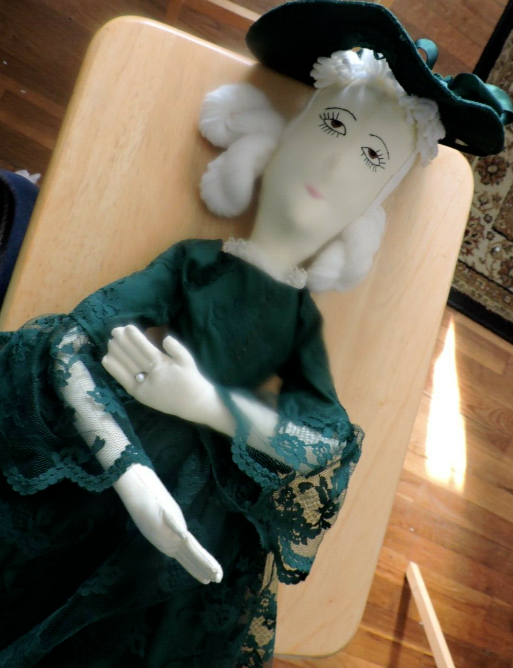 HAND MADE CLOTH DOLL  31 INCHES  OOAK