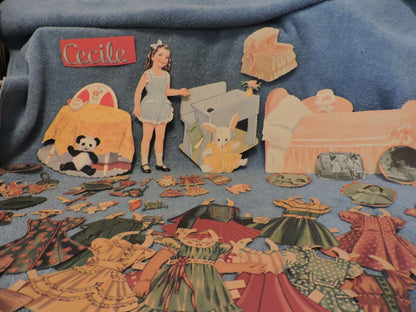 CECILE PAPER DOLL SET