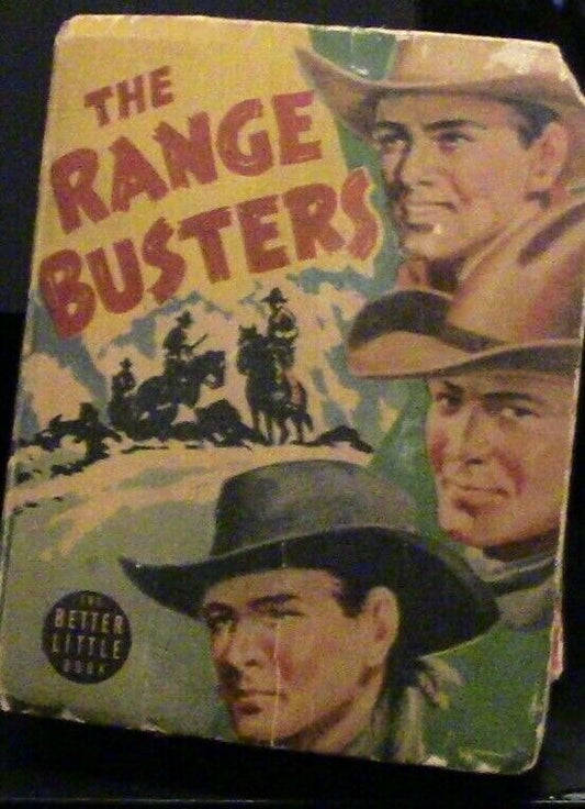 The Range Busters in Saddle Mountain Roundup Little Book 1942 Printing