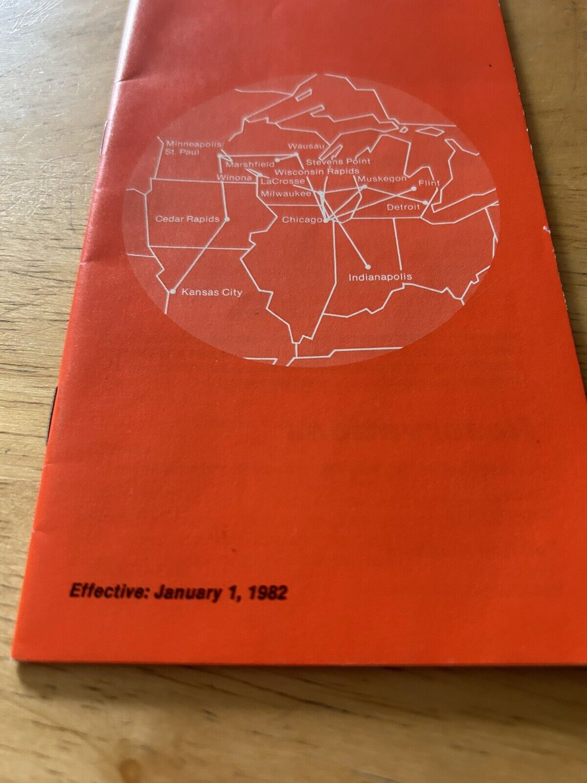 MIDSTATE AIRLINES FLIGHT SCHEDULE JANUARY 1, 1982