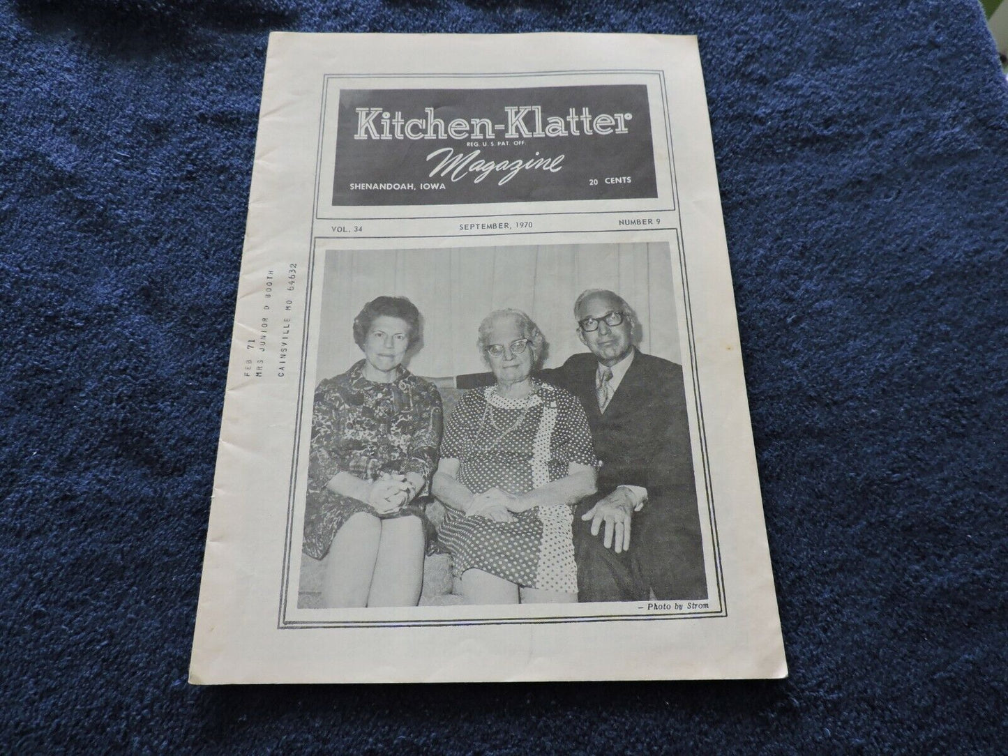 Kitchen-Klatter Magazine  Shenandoah Iowa  September 1970