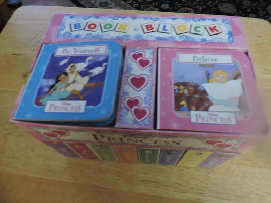 DISNEY PRINCESS 10 BOARD BOOKS IN BOOK BLOCK (USED)