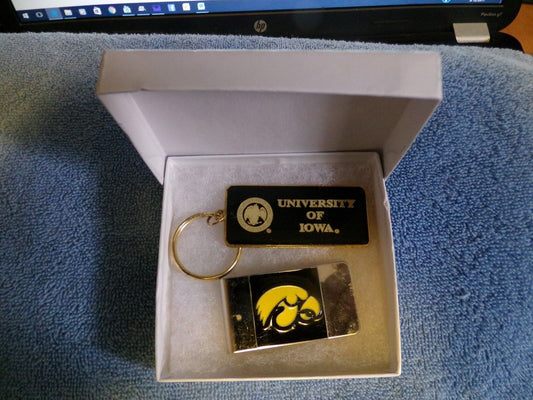 University of Iowa Money Clip and Key Chain Gift Set