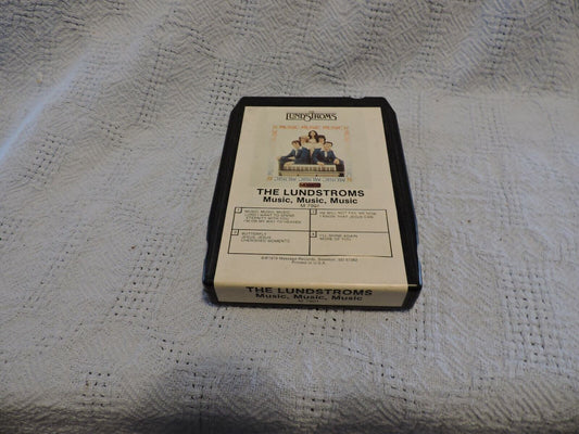 VINTAGE 8 TRACK TAPE:  THE LUNDSTROMS, MUSIC, MUSIC, MUSIC 1979