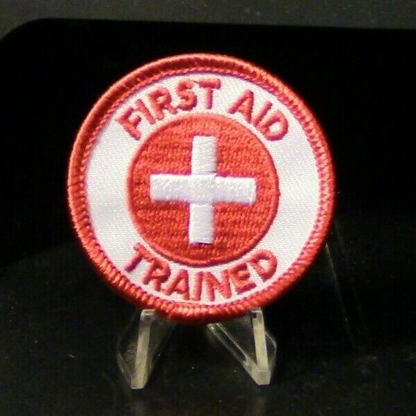 Fire Department Patch: First Aid Trained 2" Uniform Patch
