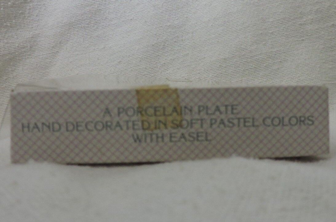 Precious Moments "December" Porcelain Hand Decorated Plate With Easel