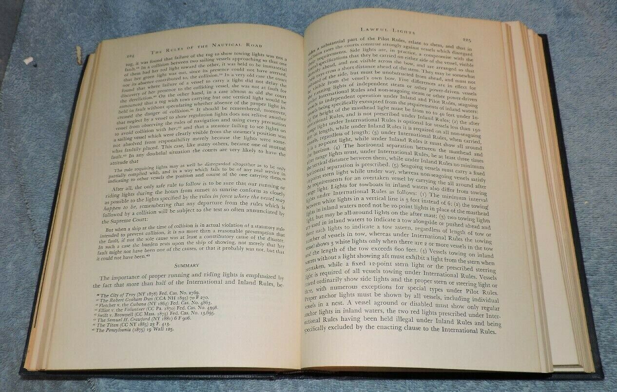 Vintage (1954) The Rules of the Nautical Road-United States Naval Institute