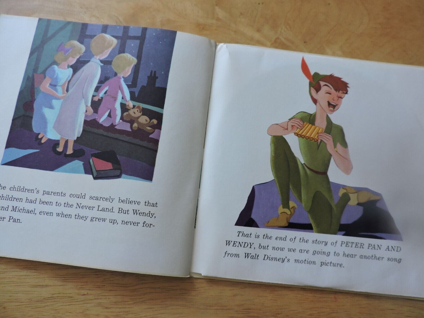 WALT DISNEY'S PETER PAN & WENDY: RECORD AND BOOK 1965
