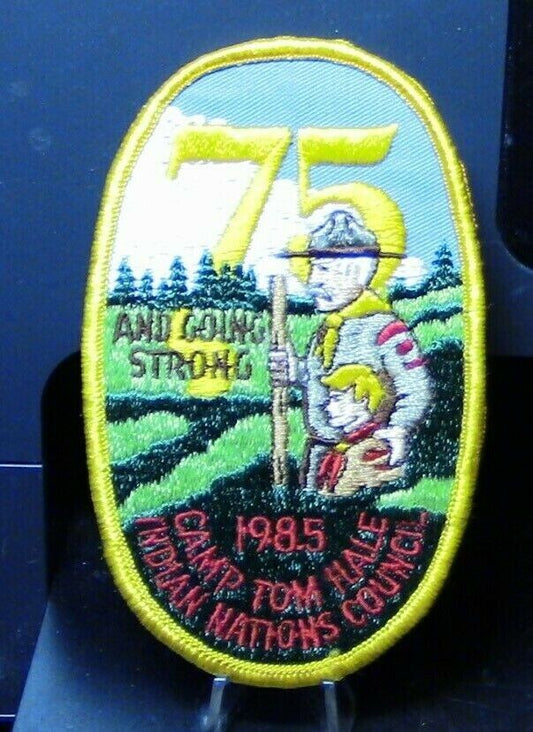 BSA: 75th Anniversary Camp Tom Hale, Indian Nations Council Patch