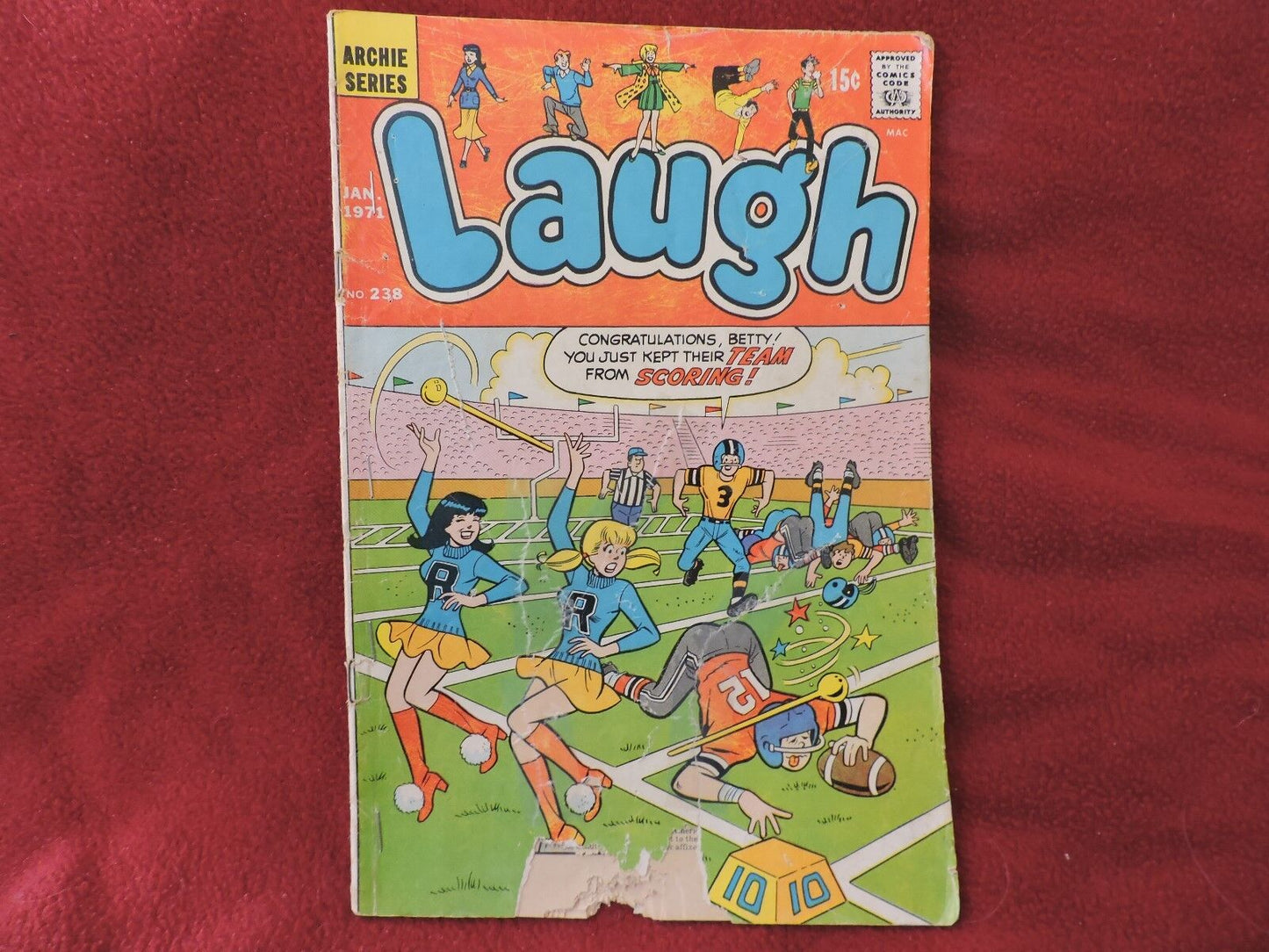 Laugh #238 VTG Jan 1971 Archie Series Laugh Comic Book