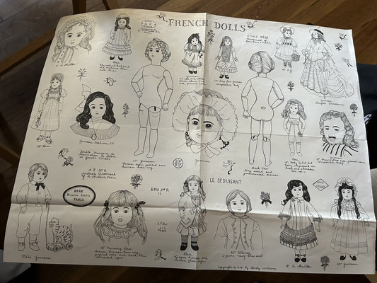 FRENCH DOLLS  1979 BY SANDY WILLIAMS--SCHNEIDER FILA PARIS