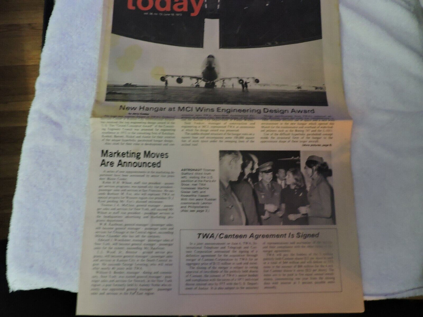 TWA today NEWSPAPERS  JUNE 18 1973