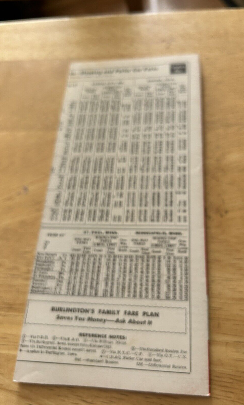 BURLINGTON ROUTE TIME TABLES  NOVEMBER 1962-APRIL 1963