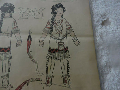 FEBRUARY 1914: " OUR BETTY AS A CAMP FIRE GIRL" CUT OUT: DESIGNED BY MARGARET PE