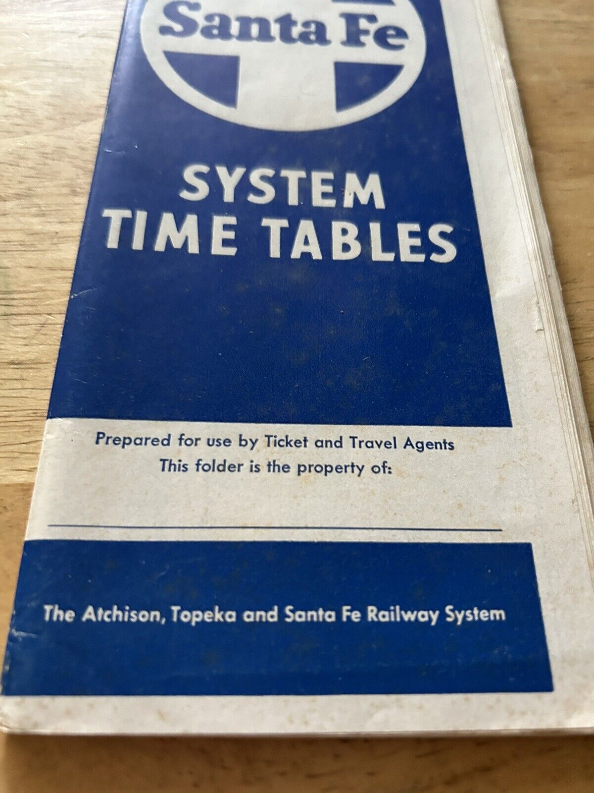 SANTA FE SYSTEM TIMETABLES TICKET AGENT EDITION JUNE-SEPTEMBER 1951