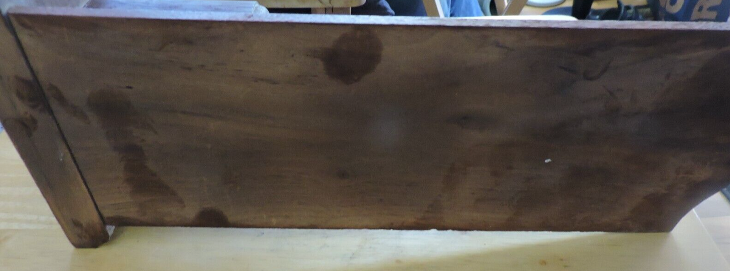 VINTAGE HANDMADE GOLF WOODEN TROPHY 16X6.5X5 INCHES