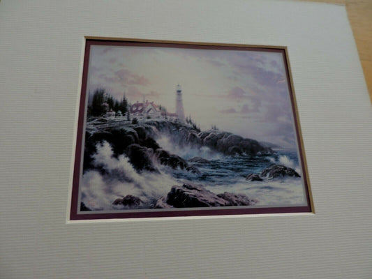 BEACON OF HOPE  BY THOMAS KINKADE PRINT 2006  10X8