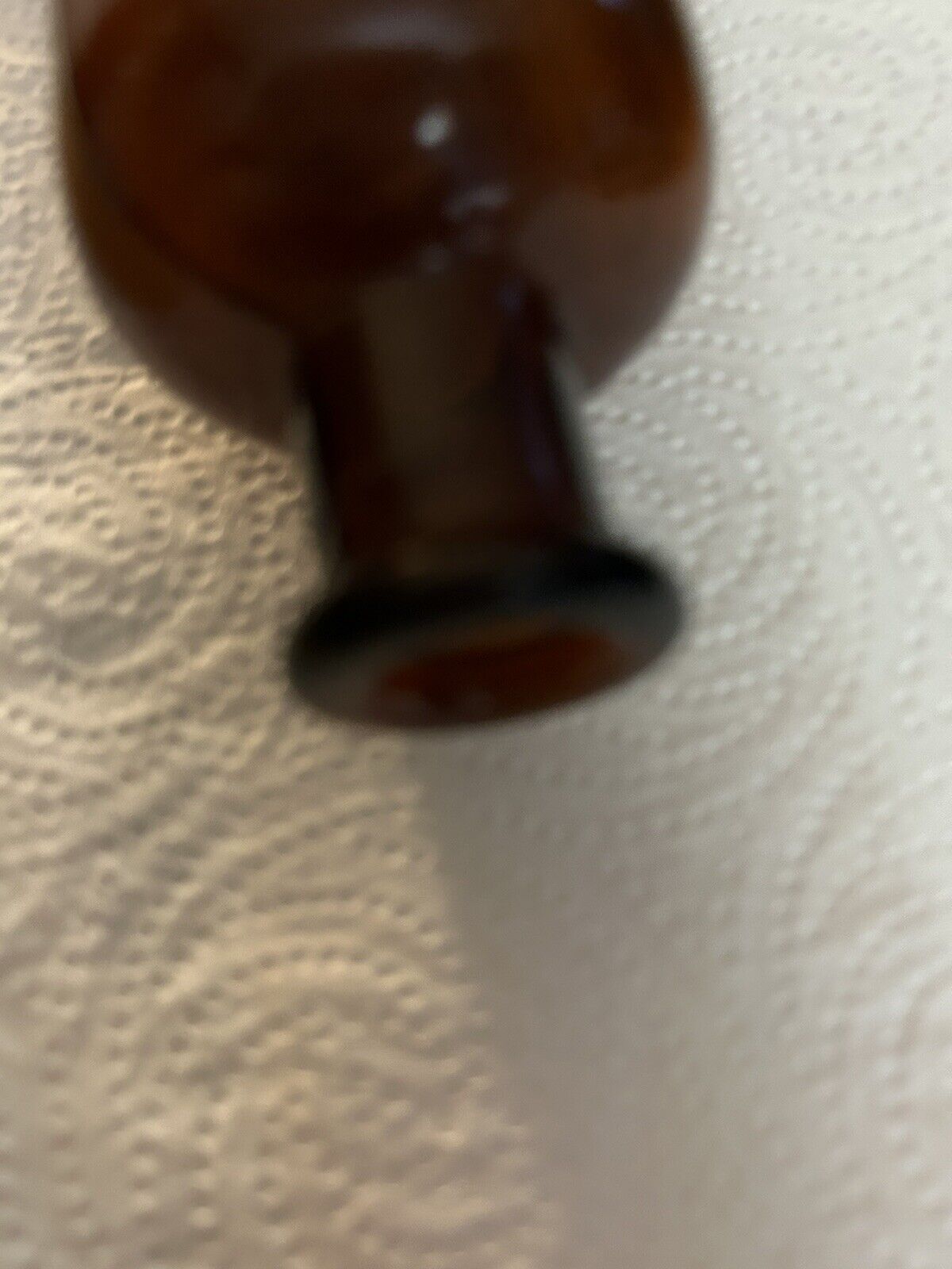 EMPTY BROWN GLASS MEDICINE BOTTLE 4.75X2 INCHES