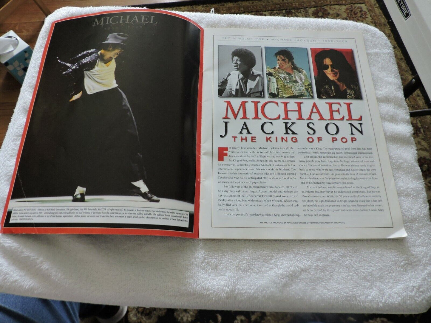 THE KING OF POP MICHAEL JACKSON 1958-2009 COLLECTOR'S PHOTO GALLERY