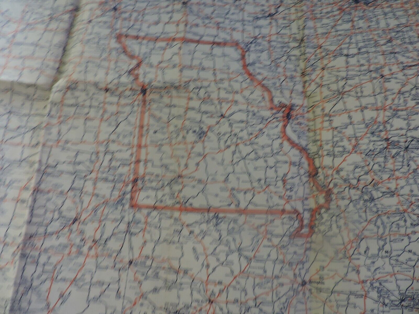 MIRACLE FOLD ROAD MAP OF  MISSOURI  (MOBIL)